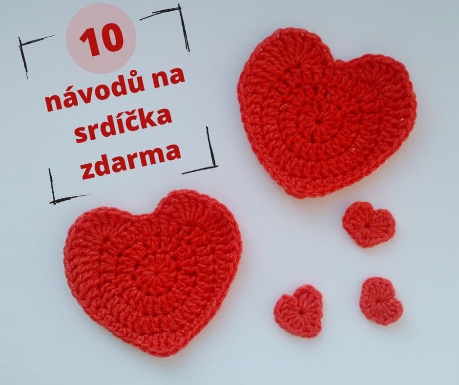 10 návodů na háčkované dekorace a srdíčka na Valentýna