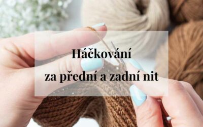 Háčkování za přední a za zadní nit