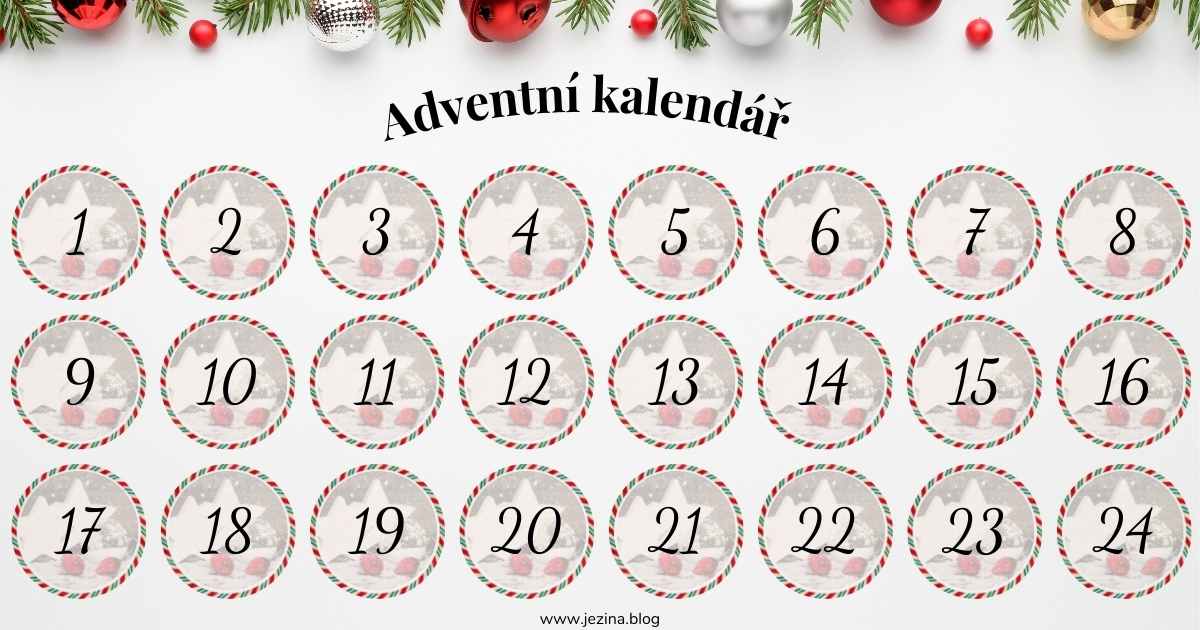 adventní kalendář s návody na vánoční háčkování