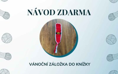 Háčkovaná vánoční záložka do knížky – návod zdarma