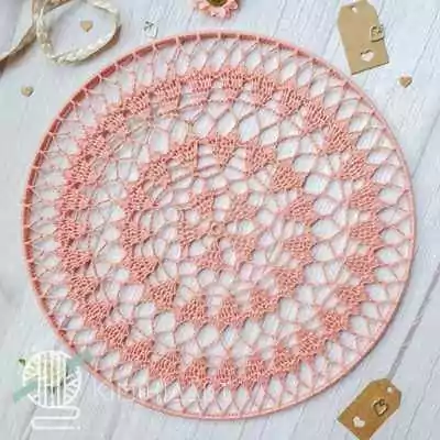 Háčkovaná dečka do lapače snů 30 cm