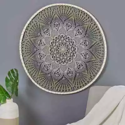 Háčkovaná dečka do lapače snů 86 cm