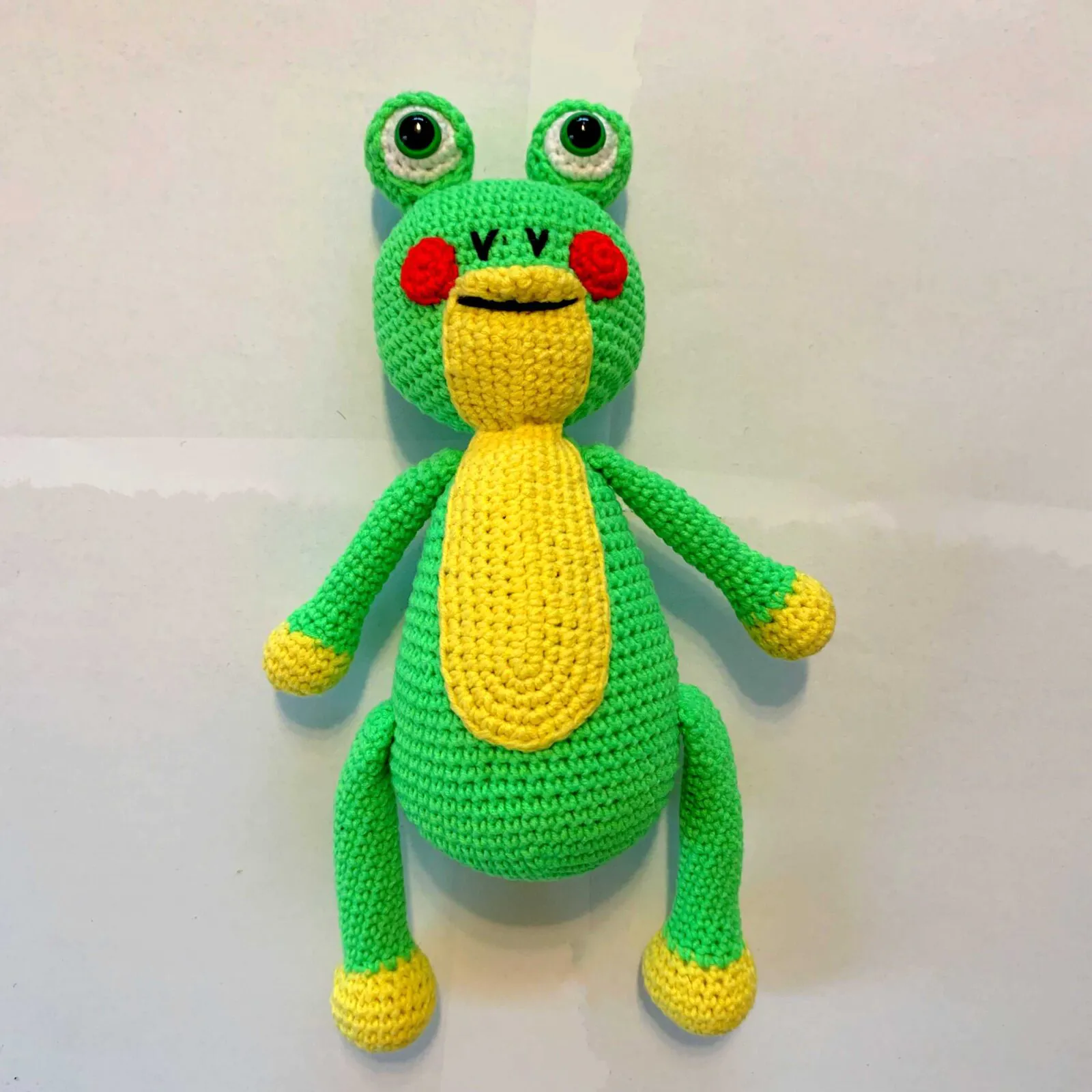 Návod na háčkovanou žábu Cilku - autor Ježina